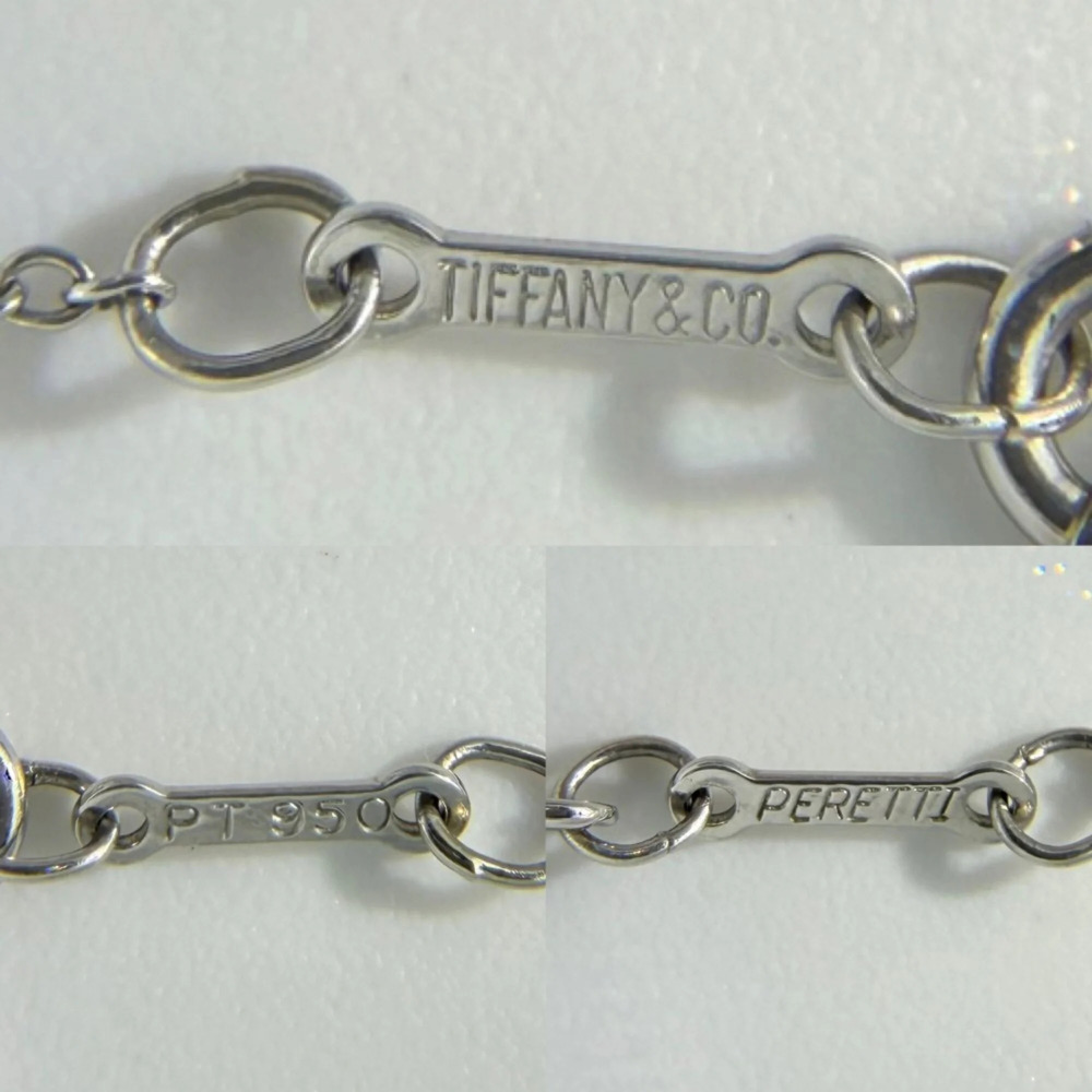 Tiffany Silver Diamond Bean Necklace View 6